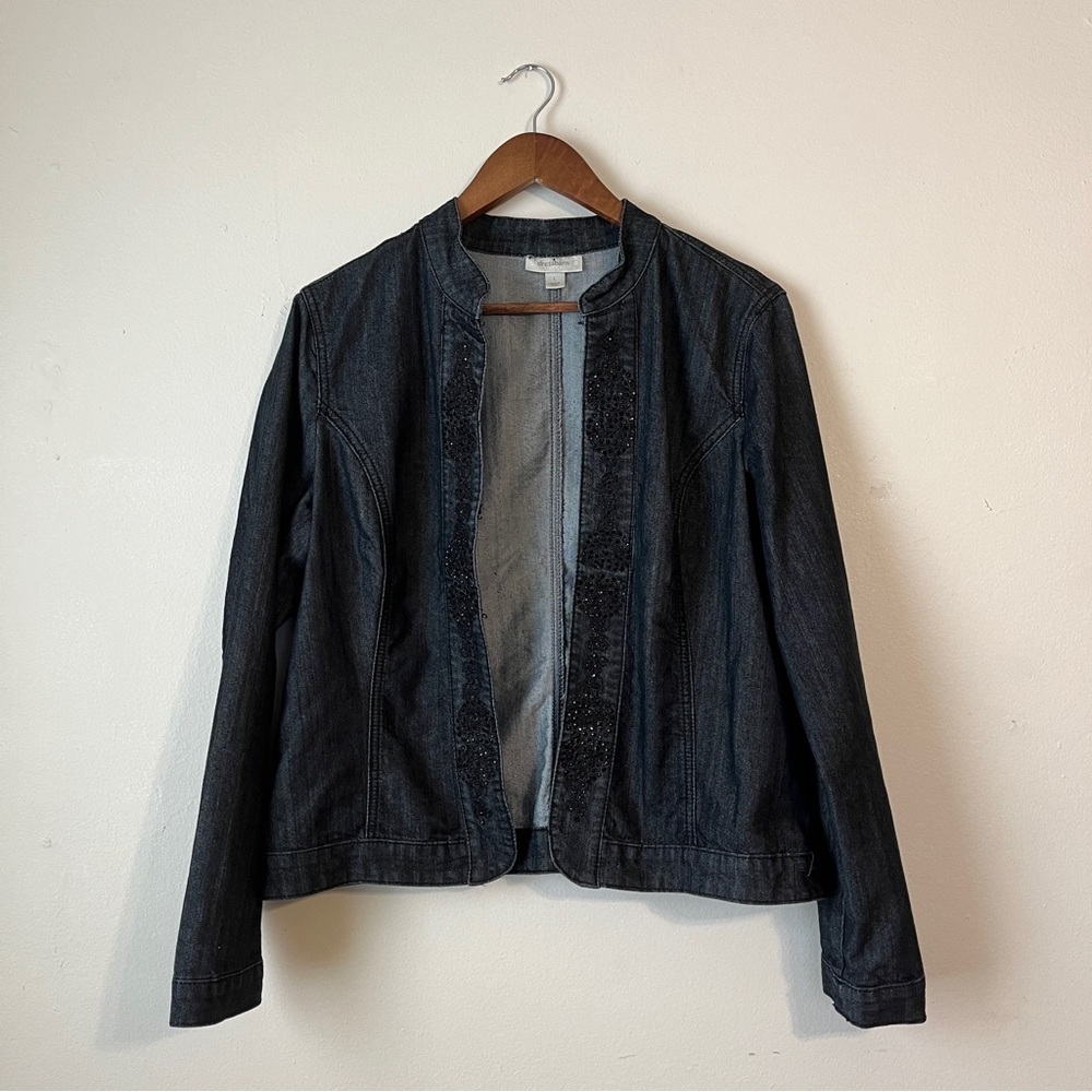 Dress barn size large jeans jacket for women